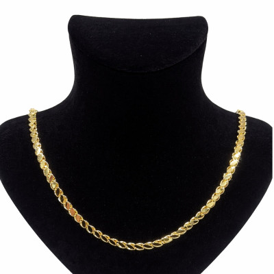 Xuping 14K Altın Kaplama 60 cm Kalın Zincir Premium Kolye