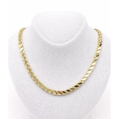 Xuping 14K Altın Kaplama 60 cm Kalın Zincir Premium Kolye