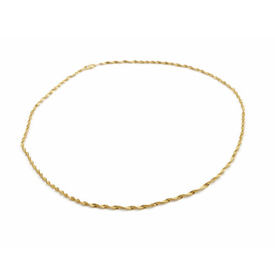 Xuping 14K Altın Kaplama 60 cm Burgu Zincir Premium Kolye