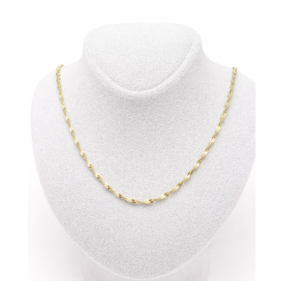 Xuping 14K Altın Kaplama 60 cm Burgu Zincir Premium Kolye