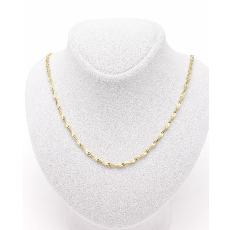 Xuping 14K Altın Kaplama 60 cm Burgu Zincir Premium Kolye