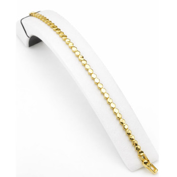 Xuping 14K Altın Kaplama Altıgen Form Zincir Premium Bileklik