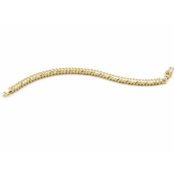 Xuping 14K Altın Kaplama Parlak Zincir Premium Bileklik