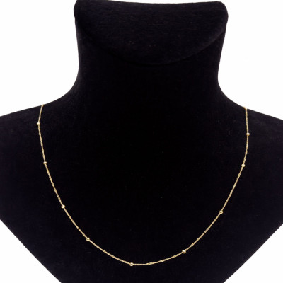 Xuping 14K Altın Kaplama 60 cm Minimal Top Detaylı Premium Kolye