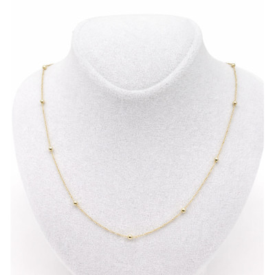 Xuping 14K Altın Kaplama 60 cm Minimal Top Detaylı Premium Kolye