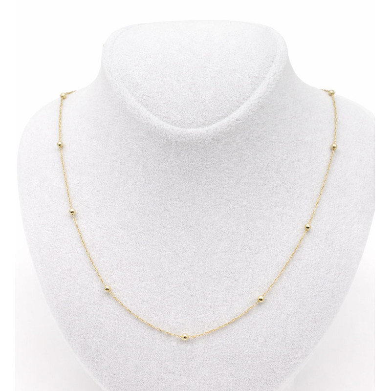 Xuping 14K Altın Kaplama 60 cm Minimal Top Detaylı Premium Kolye